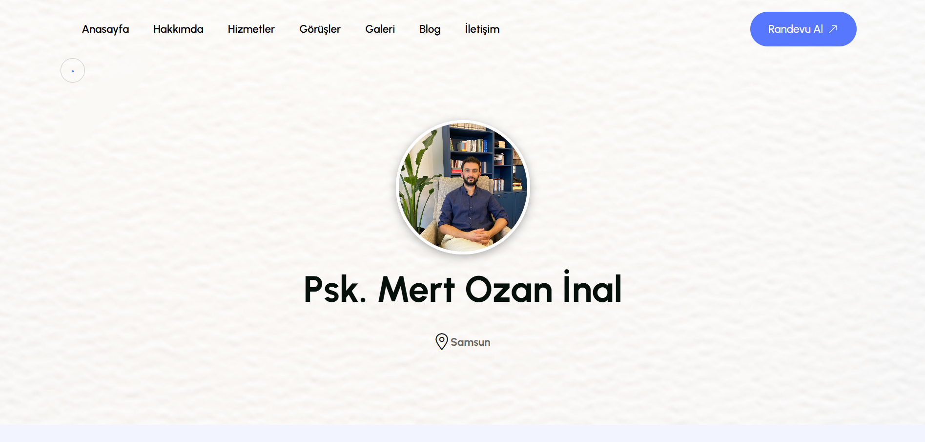 Psikolog Web Sitesi - Ana Sayfa