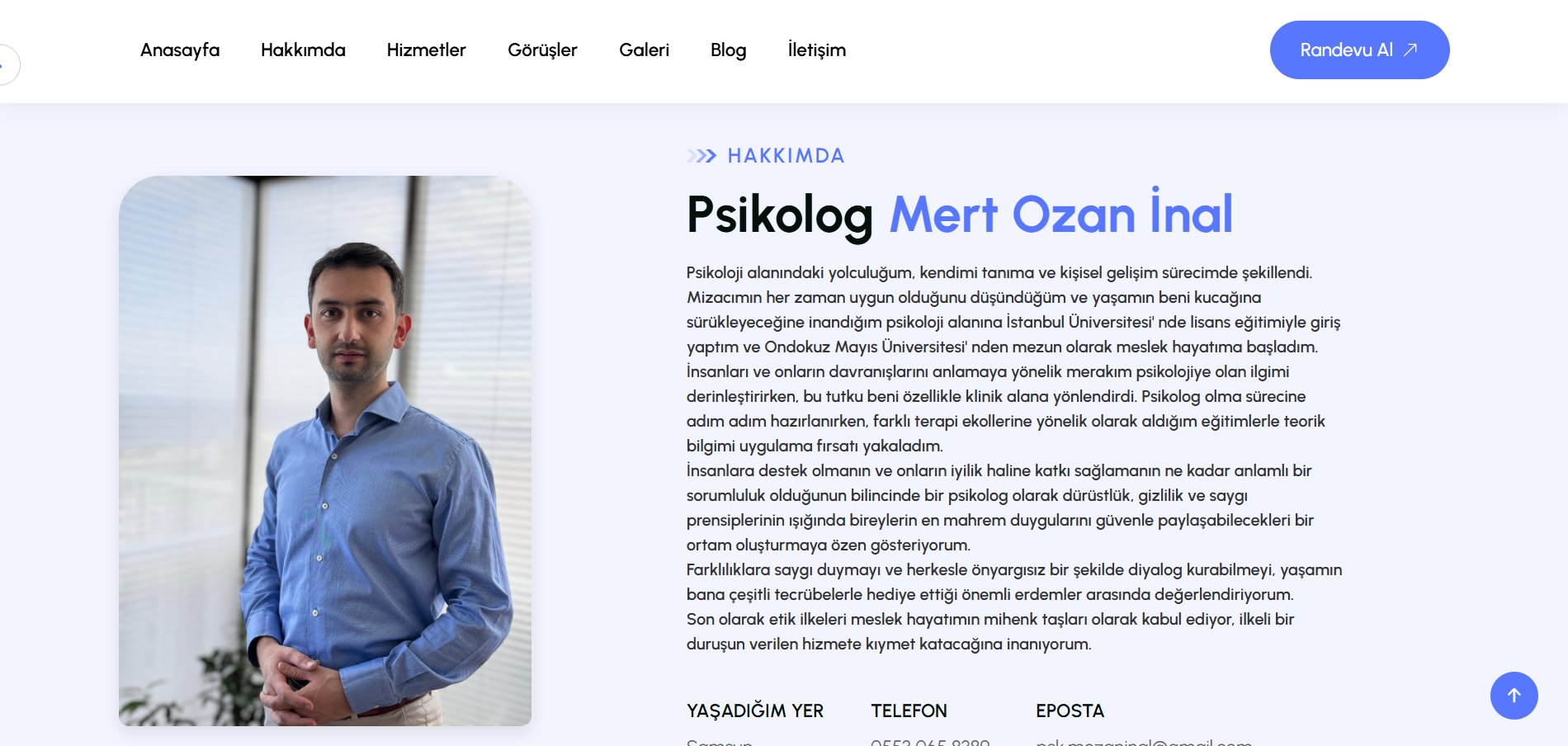 Psikolog Profil Sayfası